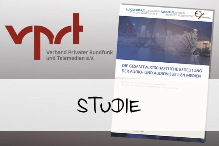 Vorschaubild: VPRT-Studie zum Wirtschaftsfaktor audiovisuelle Medien