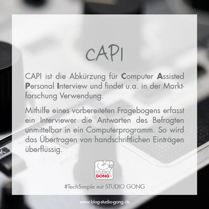 #TechSimple - Begriff "CAPI"