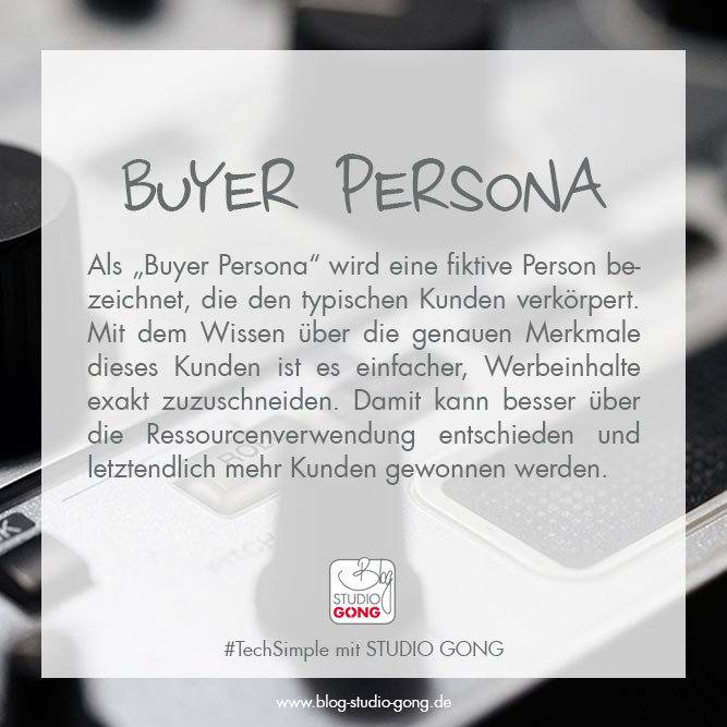 Beitragsbild zum Artikel "#TechSimple - Buyer Persona"