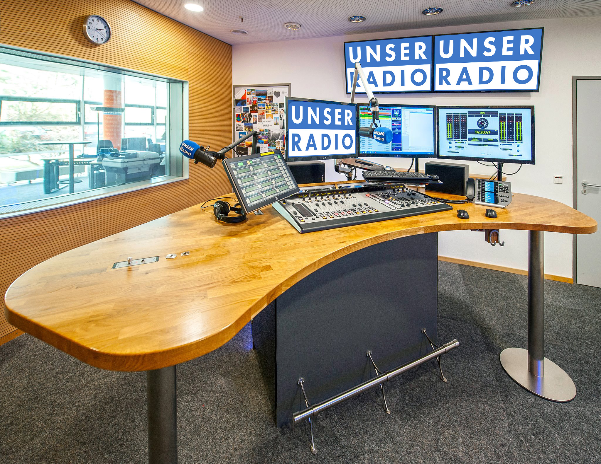 Bild Studio UNSER RADIO Passau zum Artikel "35 Jahre HITRADIO OHR & UNSER RADIO Passau"
