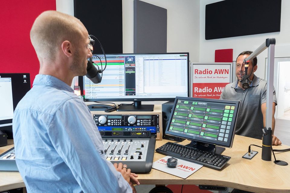 Bild Studio Radio AWN zum Artikel "35 Jahre Trausnitz, Radio AWN und Radio Mainwelle"
