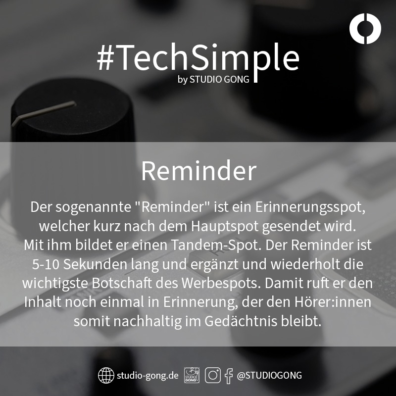 Beitragsbild zum Artikel "TechSimple - Reminder"
