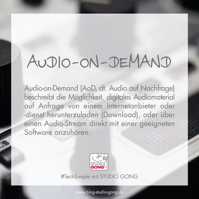 Audio-on-Demand