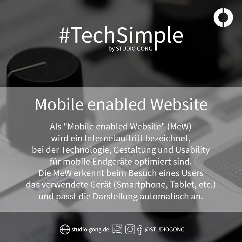 Mobile enabled Website 